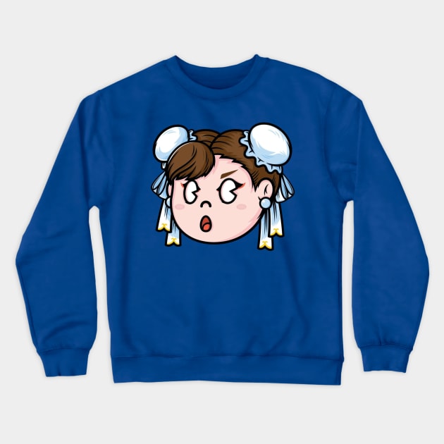 CHUN-LI Crewneck Sweatshirt by a cat cooking